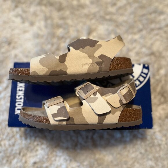 Birkenstock Milano "Desert Soil Gray/Taupe" Camo Size EU 35/US 4-4.5 Narrow Fit - Picture 3 of 8
